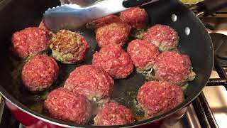 HOW TO MAKE MY MAMAS MEATBALLS Vitos Italian Cucina [upl. by Siduhey]