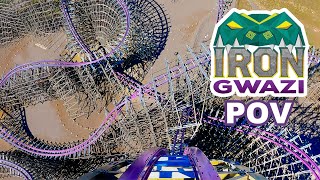 Iron Gwazi Front Row POV Busch Gardens Tampa New for 2022 RMC Hybrid [upl. by Hazelton777]