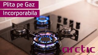 Plita incorporabila pe gaz Arctic ARBG64125SX 2018 [upl. by Samal347]