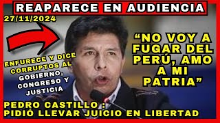 EN VIVO Presidente Pedro Castillo audiencia de apelación de prisión preventiva caso quotRebeliónquot [upl. by Hilliary]