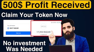 500 Profit Received From Dapp Radar  Claim Your Token Now No Investment need [upl. by Marget]