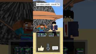 Please help Herobrine 💀💀💀 minecraft minecraftanimation oreETV [upl. by Aderfla197]