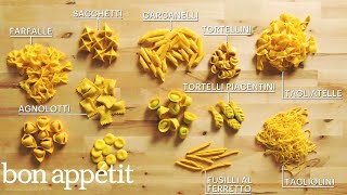 How to Make 29 Handmade Pasta Shapes With 4 Types of Dough  Handcrafted  Bon Appétit [upl. by Aya]