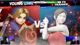 Supahsemmie Young Link vs aeschli Wii Fit Trainer  Winners SemiFinal  GameHotel 2024 [upl. by Wolram]