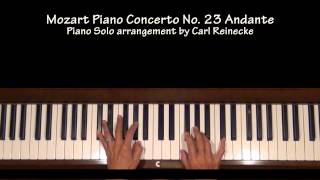 Mozart Piano Concerto No 23 Andante mvt Tutorial [upl. by Halik]