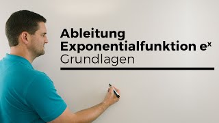 Ableitung Exponentialfunktion ex Grundlagen 1 eFunktion ableiten  Mathe by Daniel Jung [upl. by Lallage130]