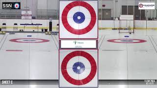 Curling Stadium  Kalamazoo  Sheet C 110824 [upl. by Annawahs]