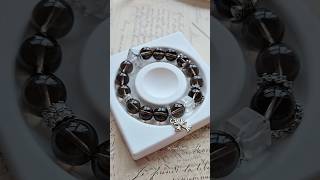 Smoky Quartz Bracelet🌟diy handmade crystaljewelry bracelet amsr handmadejewelry crystals [upl. by Bang]