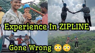 Experience In ZIPLINE Gone Wrong 😳😱🤬  VIZAG VLOG PART3  Vishakhapatnam Trip odiavlog viral [upl. by Aikyn]