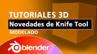 Cómo subdividir mallas en Blender fácilmente Knife tool [upl. by Ettenej]