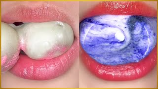 ASMR MUKBANG 먹방 SATISFYING FROSTING AND GALAXY COMPILATION 🌌 asmr mukbang satisyingsounds 咀嚼声 [upl. by Hcire962]