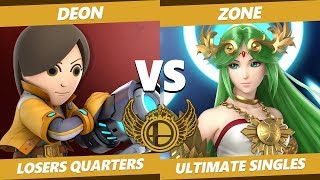 UKIE SSBU Circuit  Deon Gunner Vs RIZE  Zone Palutena Smash Tournament Singles Losers Quarters [upl. by Deenya114]