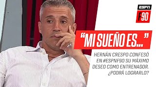 Hernán Crespo confesó cuál es su máximo deseo como entrenador [upl. by Airdnek]