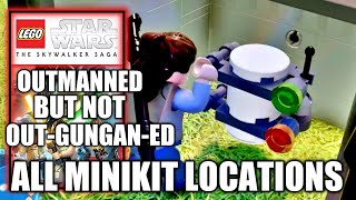 All Minikits  Outmanned But Not OutGunganed  Lego Star Wars The Skywalker Saga [upl. by Handal837]