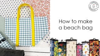 How to make a supersized beach bag [upl. by Aierbma202]