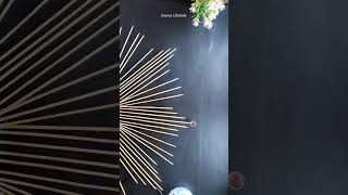 room decorating ideas using bamboo skewers diy craft shorts crafterrubini [upl. by Oettam55]