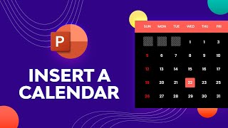 Customize amp Insert a PowerPoint Calendar [upl. by Saihtam]