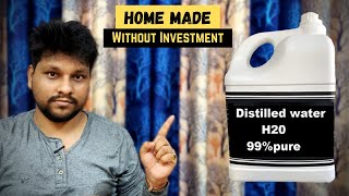 How to make Distilled water Deionized water  Hindi   Making Distilled water  Distilling [upl. by Alisan733]