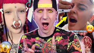 SHOCKING Piercing At Home Tutorial  New TikTok Piercing Fails 30  Roly [upl. by Nohtahoj]