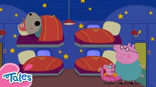 The Super Sleepy Train Journey 🚂  Peppa Pig Tales [upl. by Rramo]