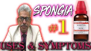 Spongia in Hindi Part 1  Uses amp Symptoms by Dr P S Tiwari [upl. by Presley907]