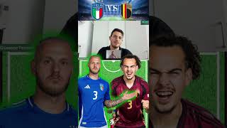 FORMAZIONI A CONFRONTO ItaliaBelgio  Nations League [upl. by Gabie108]