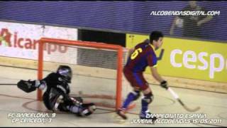 FC BarcelonaCP Cerceda 93 Campeonato Juvenil España 2011 Hockey Patinesalcobendasdigitalcom [upl. by Otreblaug118]