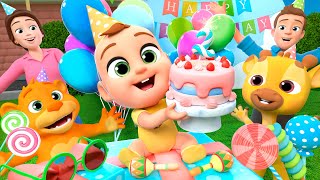 Happy Birthday Song  Lalafun Nursery Rhymes amp Original Kids Songs [upl. by Auqenet]