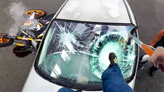 ULTIMATE MIRROR SMASH COMPILATION  BIKERS SMASHING MIRRORS FOR 20 MINUTES [upl. by Aromas]