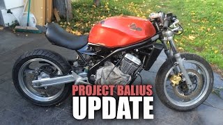 Project Balius Cafe Racer  ZR250 Update 5 [upl. by Roinuj]