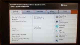 Xerox Color C60C70 SMart eSoulutions Message Disable [upl. by Ulrica]