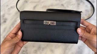 Hermes Unboxing Kelly Wallet To Go  Hinged Bracelet [upl. by Okorih]