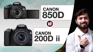 Canon 200D Mark ii Vs 850D  Best Canon Entry Level Dslrs in 2020 [upl. by Shanan]