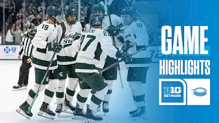 Notre Dame at Michigan State  Highlights  Big Ten Hockey  11162024 [upl. by Reinaldo]