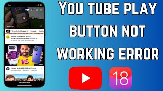 How to Fix YouTube Play Button Not Working After Pause  2024 [upl. by Osric]