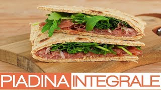 Piadina Integrale Low Fat con Olio di Oliva [upl. by Zahara]