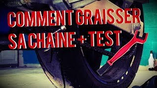 TUTO  Graissage de sa chaine moto  Test brosse [upl. by Dnalyar366]