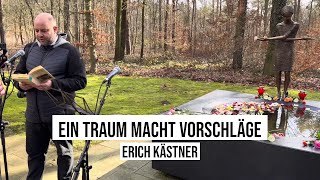 13022024 Dresden Heidefriedhof Erich Kästner quotEin Traum macht Vorschlägequot Trauerndes Mädchen [upl. by Nnaynaffit]