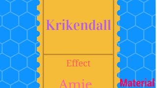 krikendall effect amp Diffusion Couple [upl. by Thilda]