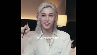 felix french accent is so cute fypシ [upl. by Ramedlaw]