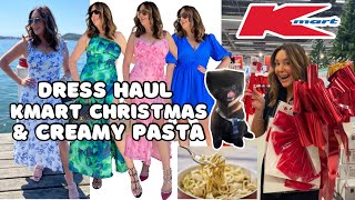 Kmart Christmas BillyJ Boutique Dress Haul amp Creamy Pasta  Australian Womens Life amp Style [upl. by Sonny]