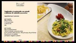 Ricetta Pasta tagliatelle al mattarello con piselli e culatello  Cook Academy [upl. by Oni]