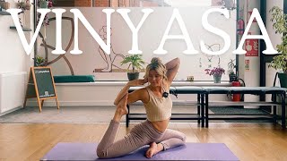 Intermediate Vinyasa Yoga  Strong amp Flexible Practice  Hip Stretch amp Strength [upl. by Paderna]