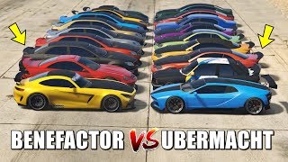 GTA 5 ONLINE  BENEFACTOR VS UBERMACHT WHICH IS FASTEST [upl. by Hatcher]