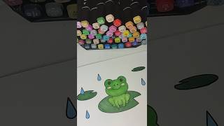 Mewarnai Gambar Katak Diatas Teratai 🐸 ASMR mewarnaidenganspidol mewarnai asmr shorts coloring [upl. by Bess62]