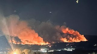 Out of Control Fire on the Mountain near our Store in Slatington Pa Nov 3 2024 [upl. by Yellhsa]