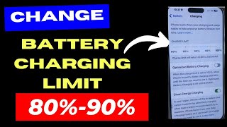 iPhone Battery charging limit changed [upl. by Lach]