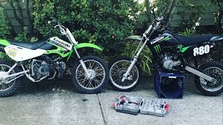 Trading the KLX 110 for a KX 65 on Craigslist [upl. by Ahsial]