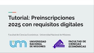 Ingreso 2025  Preinscripción con requisitos digitales [upl. by Ahseneuq]