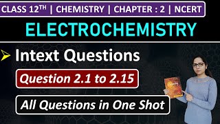 Class 12th Chemistry Chapter 2  Intext Questions  Question 21 to 215  Electrochemistry  NCERT [upl. by Brezin918]